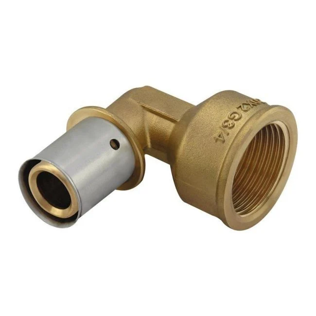 KAN-therm Ultrapress 90° bøjning 20 mm udvendig gevind 3/4"
