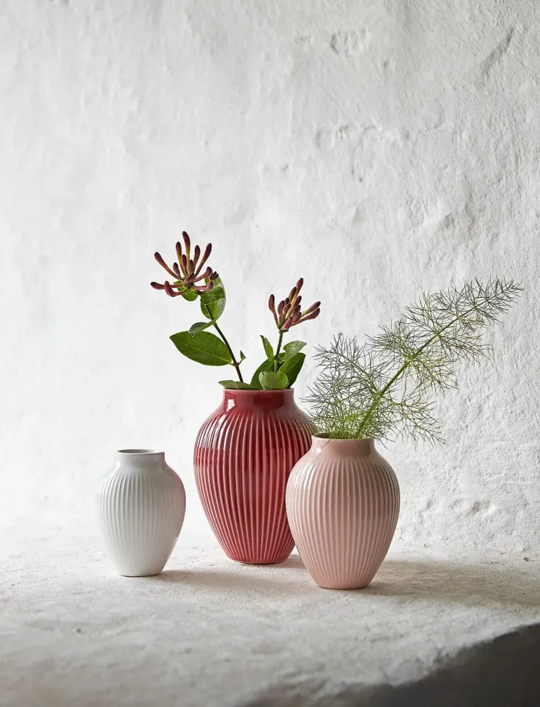 KNABSTRUP VASE 20 CM KRIDT