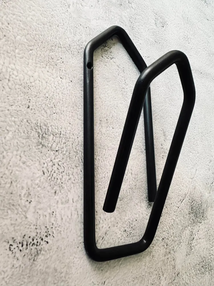 Knage clips i onyx jern