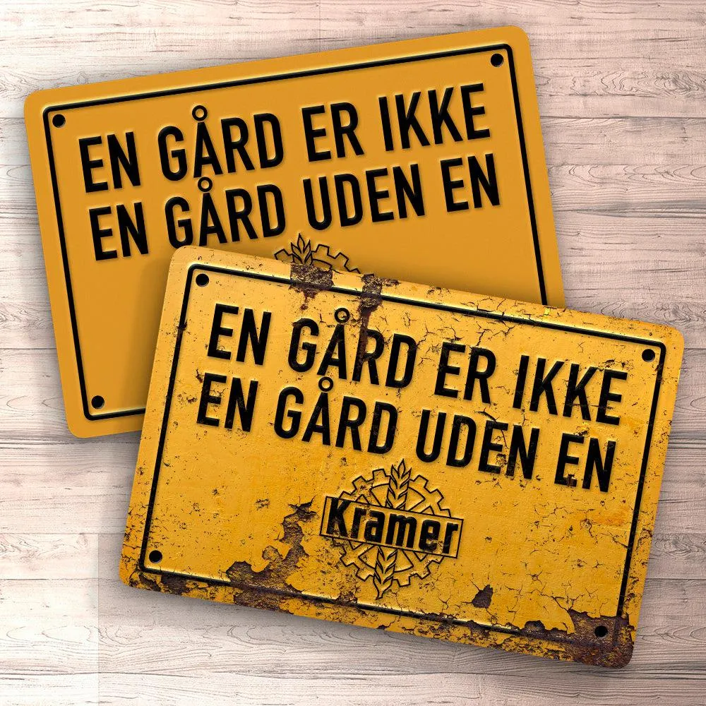 Kramer En Gård Er Ikke En Gård Uden En Kramer Skilte, Musemåtte, Dørmåtte