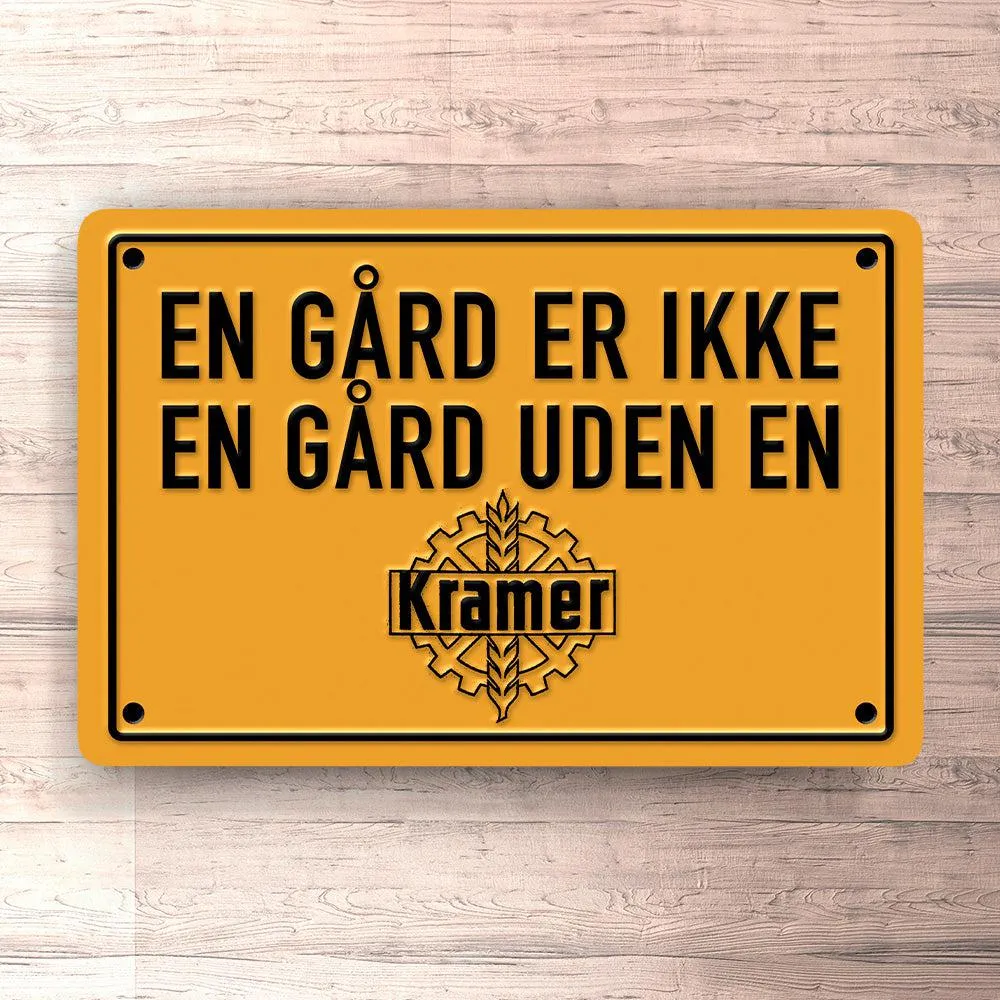 Kramer En Gård Er Ikke En Gård Uden En Kramer Skilte, Musemåtte, Dørmåtte