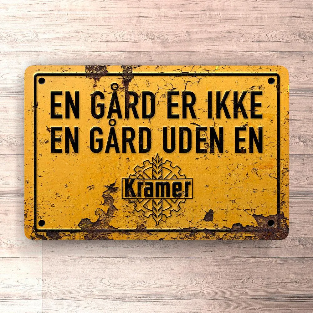Kramer En Gård Er Ikke En Gård Uden En Kramer Skilte, Musemåtte, Dørmåtte