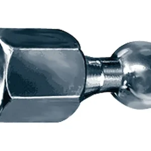 Kuglebolt Ø25 mm. Lige, indvendig M16mm gevind