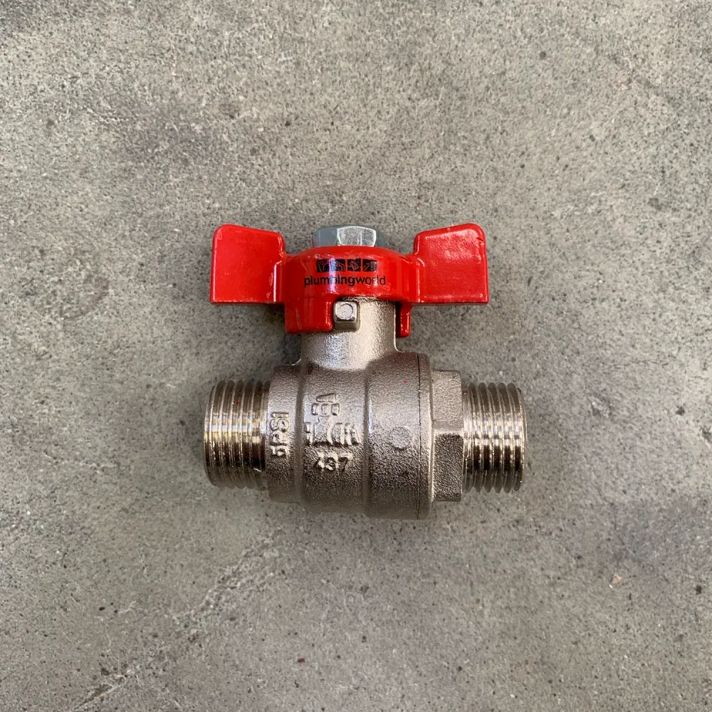3/4" kuglehane med T-greb ni/ni Home & Workshop