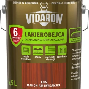 Lakbejdse Vidaron amerikansk mahogany wood 4,5 l