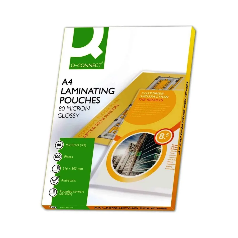 Lamineringslommer A4 80 mic, 100 stk.