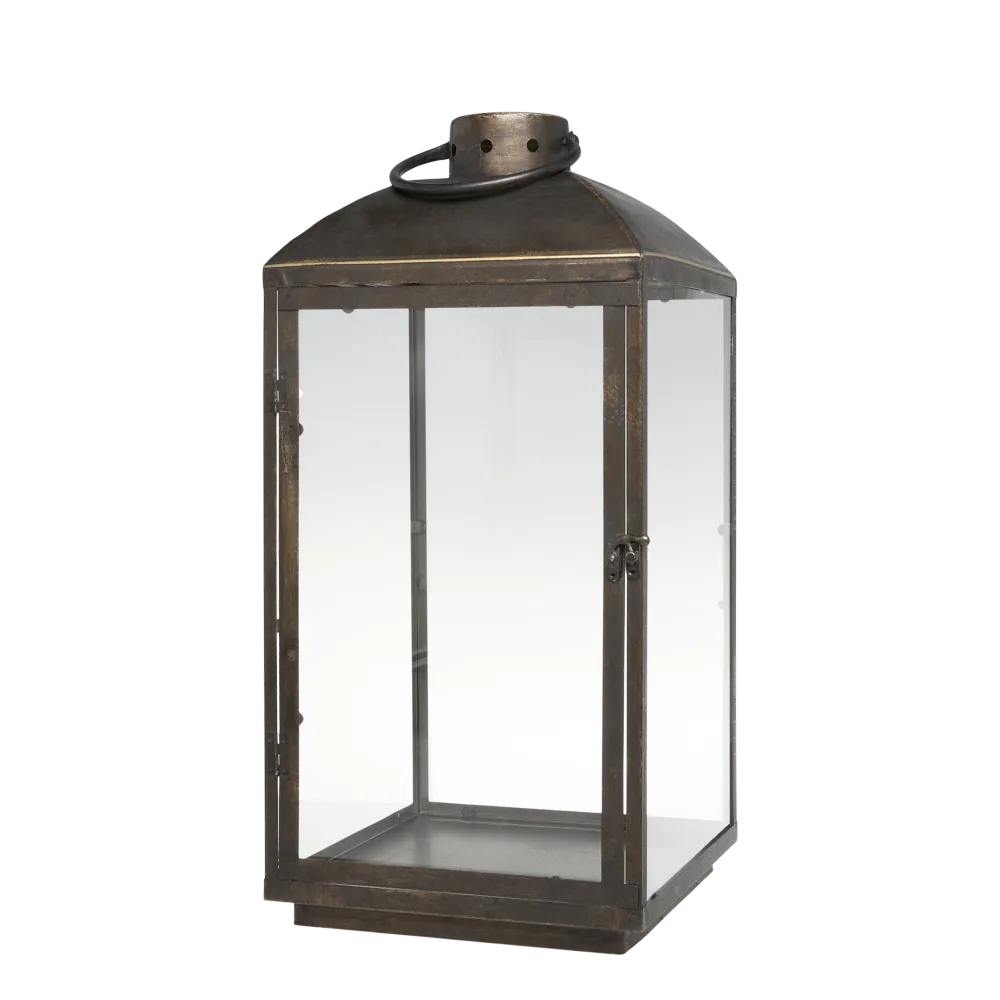 Lanterne Antik Messing 66x30x20 cm