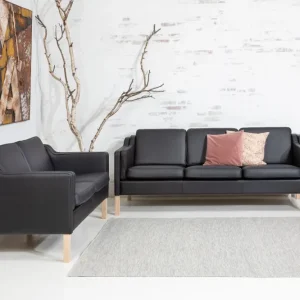 Laser Level Boston lædersofa