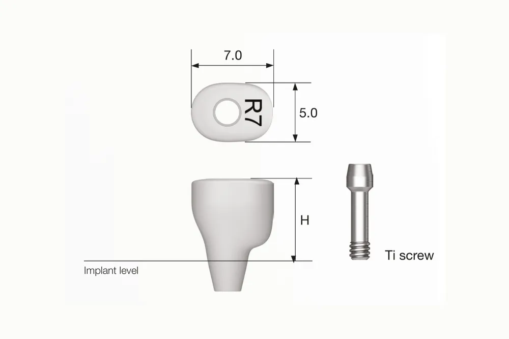 Laser Level Tailored healing abutment 5