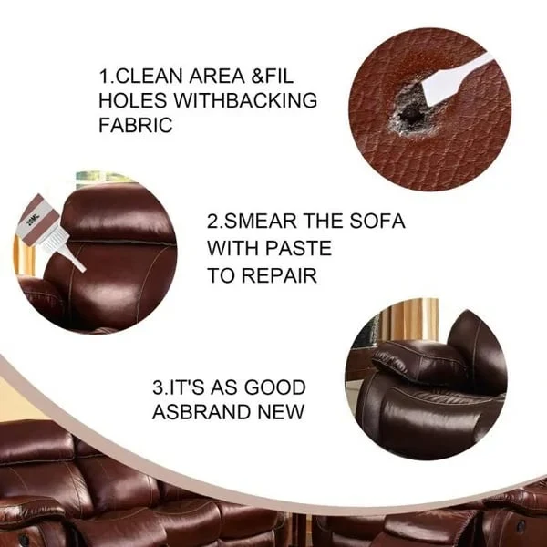 LeatherGel 1+1 GRATIS: Ultimativ Lædergel Reparation Og Restaurering Beige