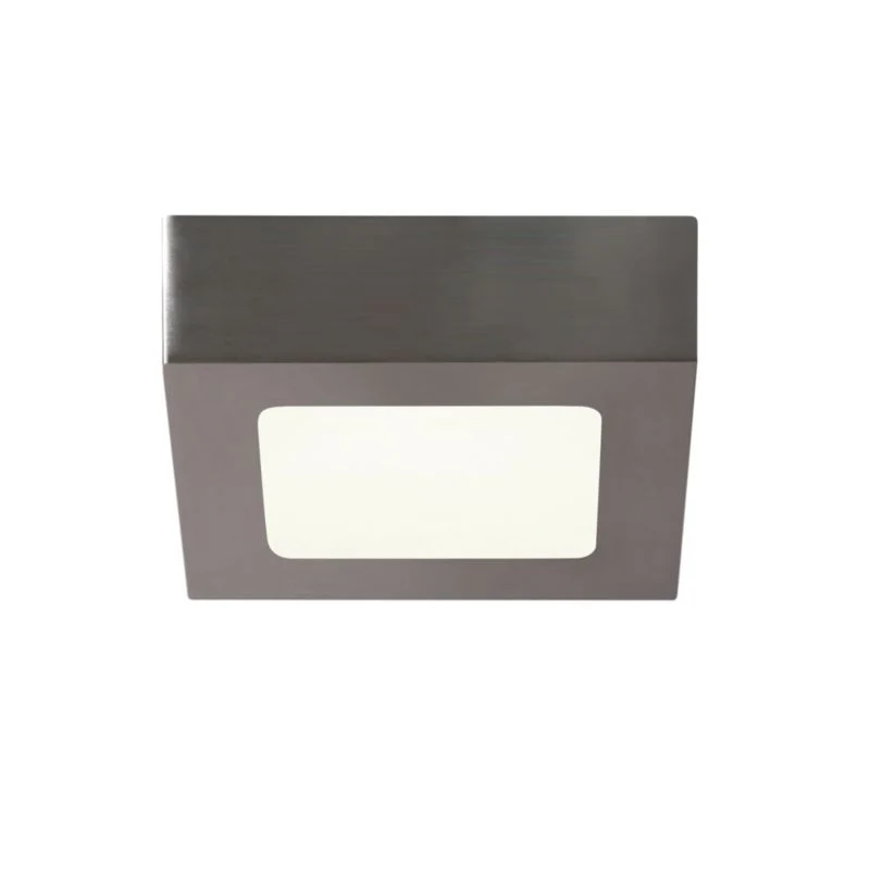 LED-plafond GoodHome Hestia 600 lm 11 cm i nikkel