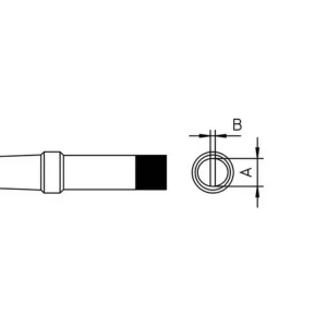 Loddespids 425°C 1,6mm skruetr