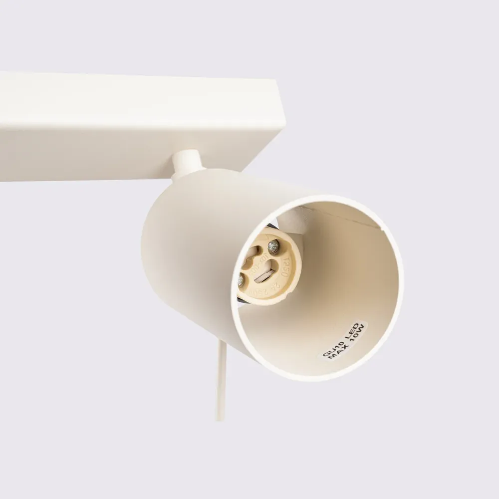 Loftslampe RING 4L Brushed Nickel Beige