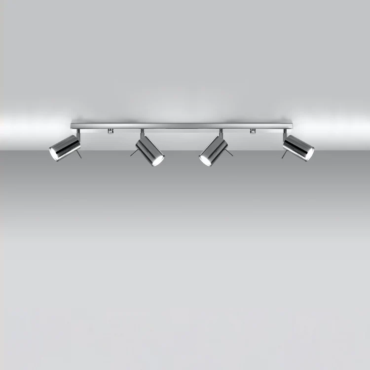 Loftslampe RING 4L krom