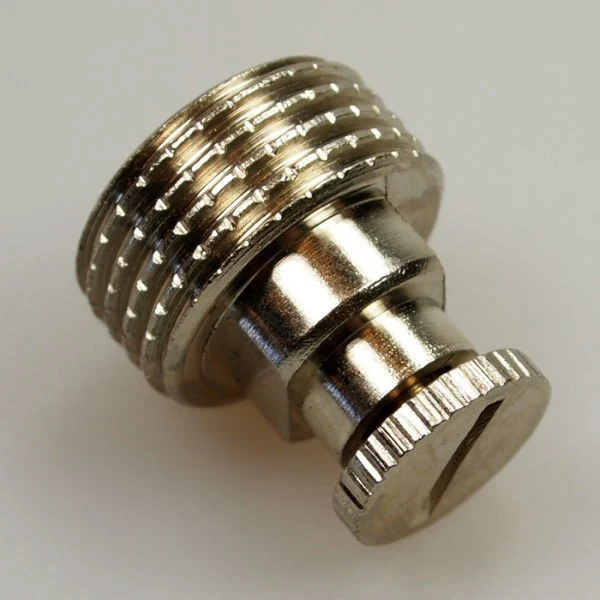3/8" luftskrue m. håndhjul forniklet