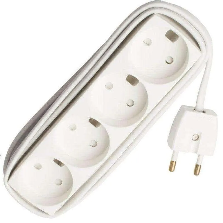 Lyn-El - Stikdåse 4 Stik - 2,5 M.