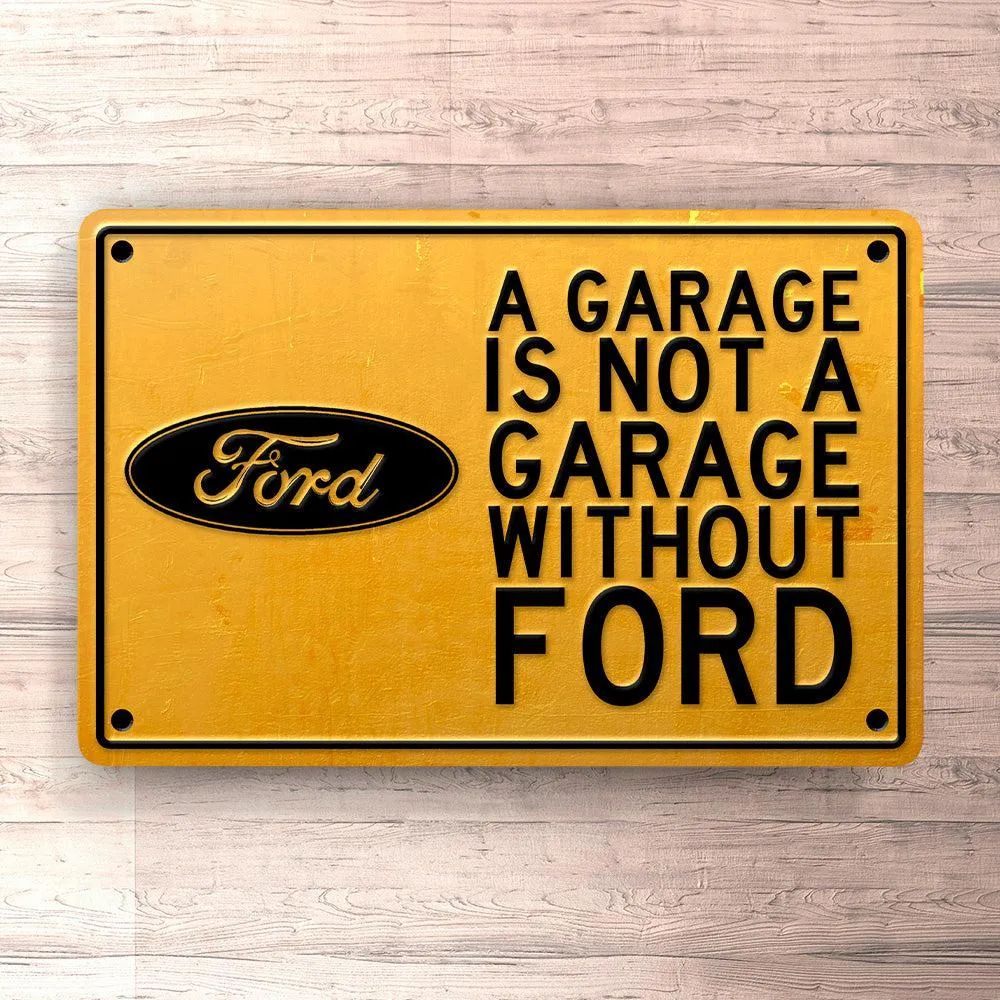 Magnetisk Ford Garage Is Not Garage Without Ford Skilte, Musemåtte, Dørmåtte