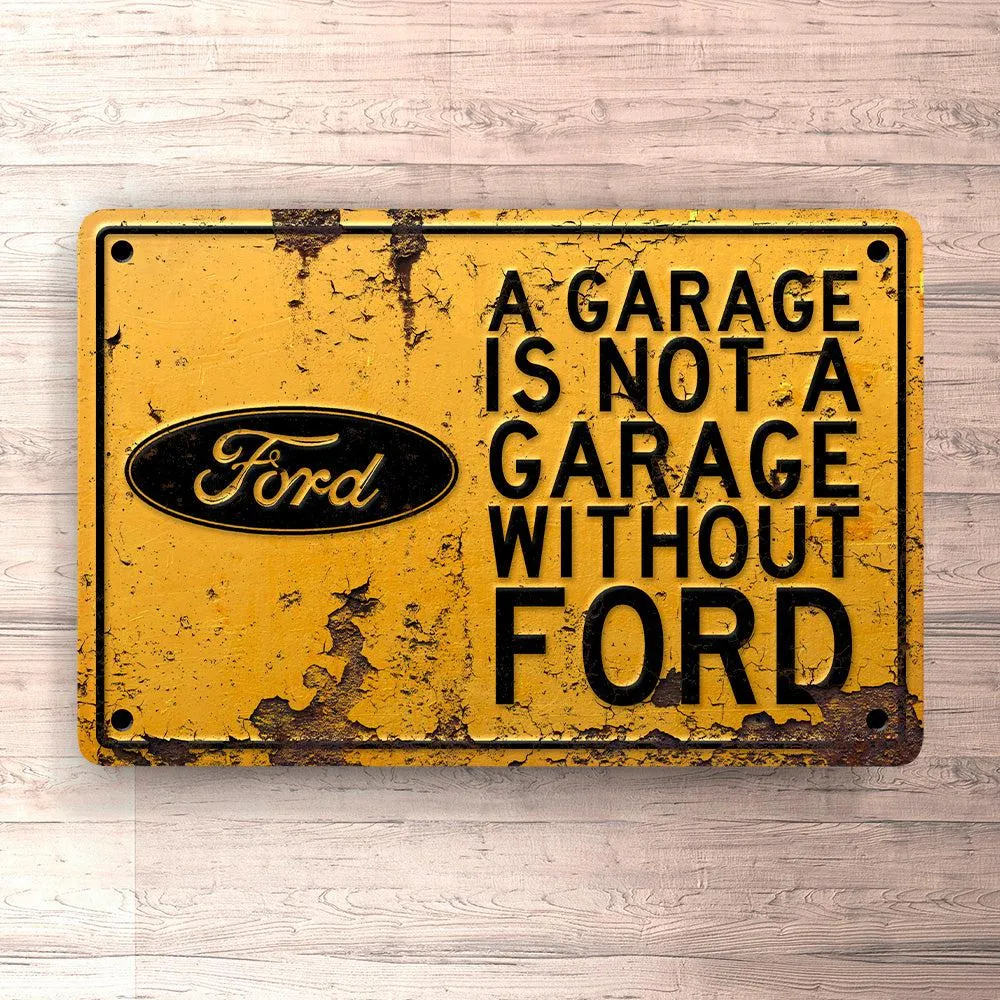 Magnetisk Ford Garage Is Not Garage Without Ford Skilte, Musemåtte, Dørmåtte