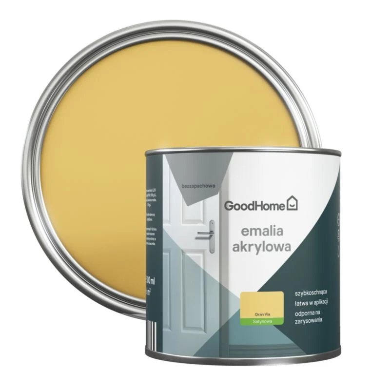 Magnetisk GoodHome Gran Via akryl-emalje, pletresistent, 0,5 l
