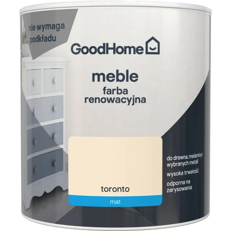 Magnetisk GoodHome Reno Toronto mat møbelrenoveringsmaling 0,5 l