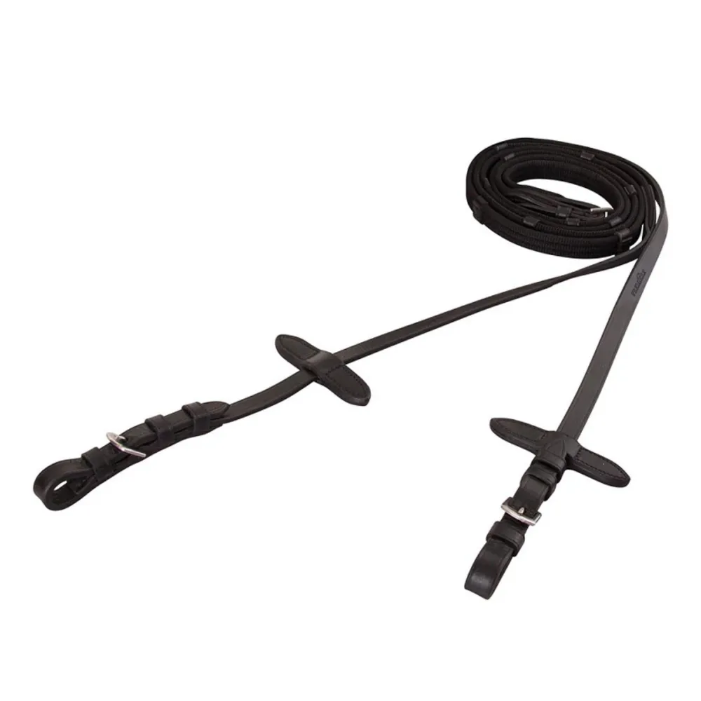 Magnetisk Premiere Web Tøjle m. Stoppere 19mm Sort