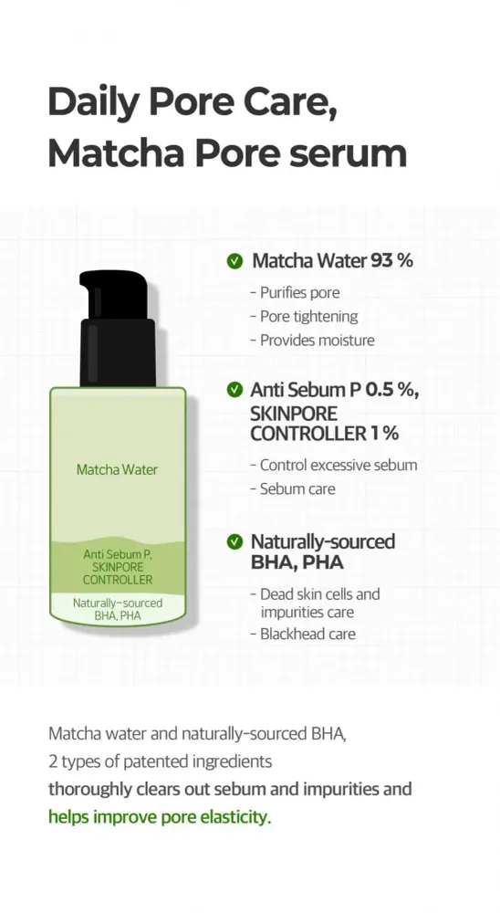 Magnetisk Super Matcha Pore Tightening Serum