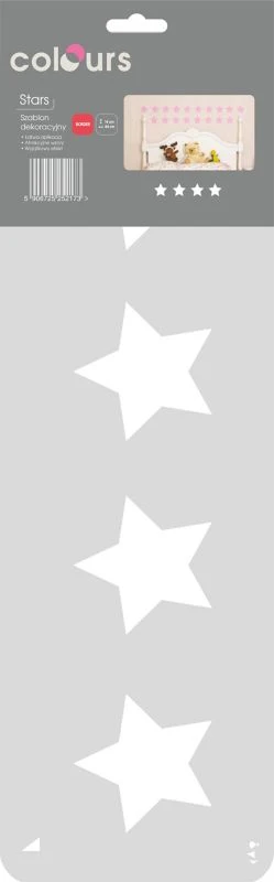 Maleristencil Colours stjerner nr. 142