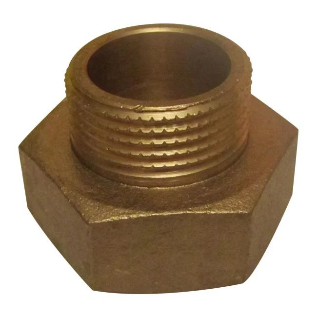 Messing reduktionsforlængelse 1" x 3/4"