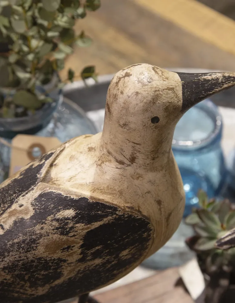 Måge figur i træ