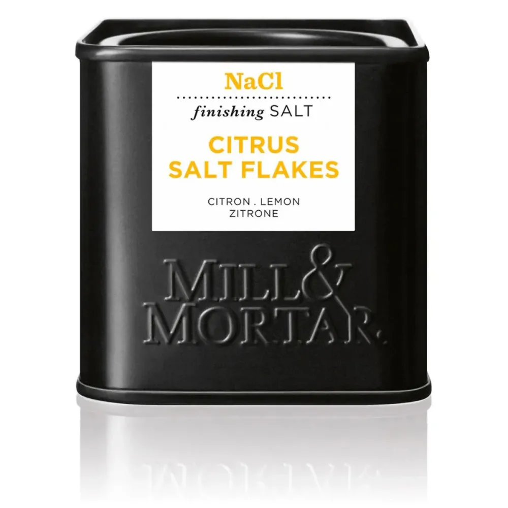 Mill & Mortar - Citrussalt i flager - 70 g.