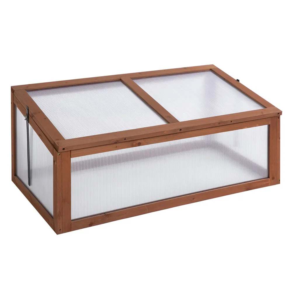Minidrivhus, lille havedrivhus, med pc-paneler, god lysgennemgang, 100l x 65b x 40h cm