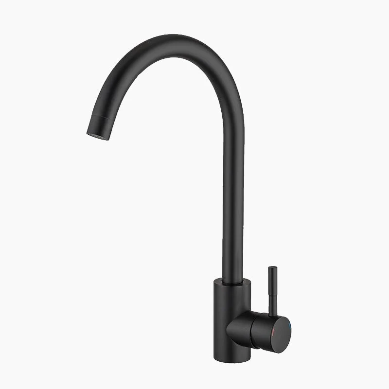 Modern Basin Mixer Tap | Matte Black High Arc Design