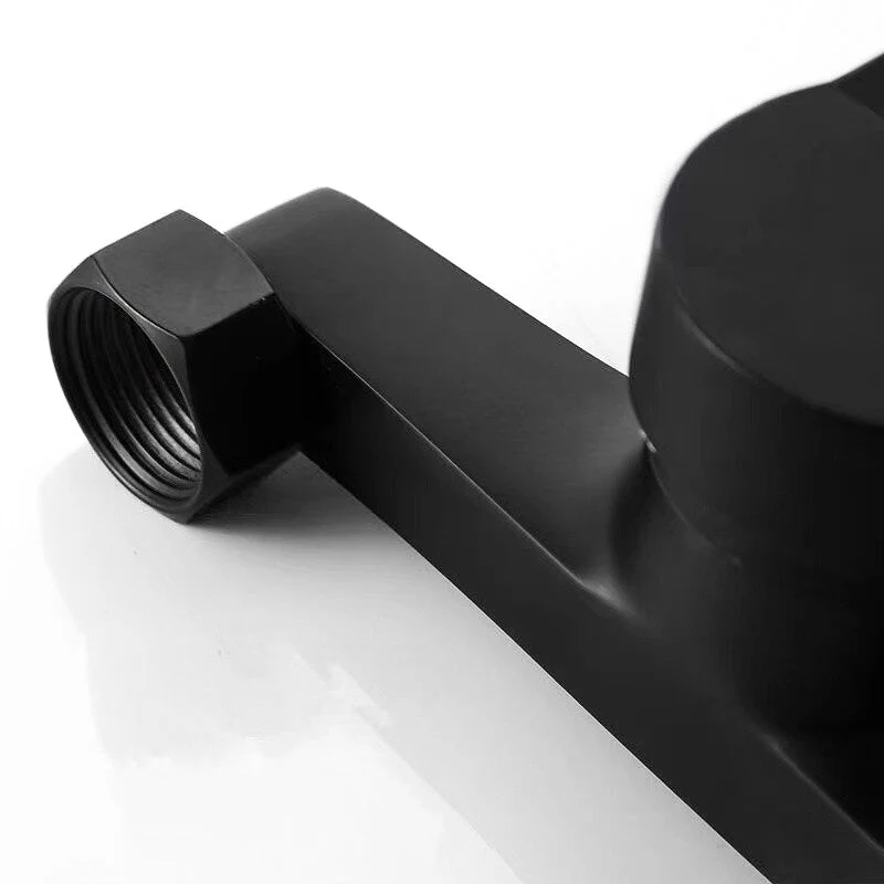 Modern Bath Mixer Tap | Matte Black Brass Finish