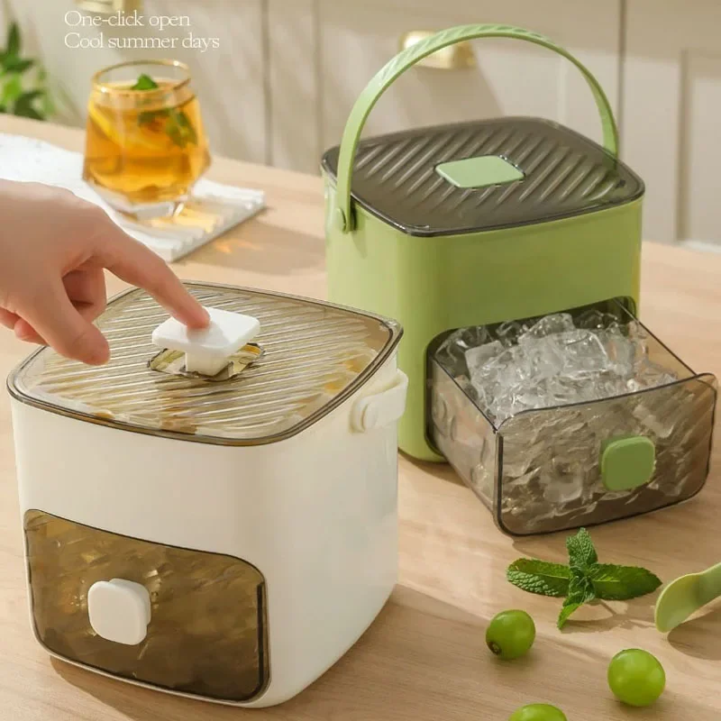 Modern Ice Cube Mold | One-Touch Release System White