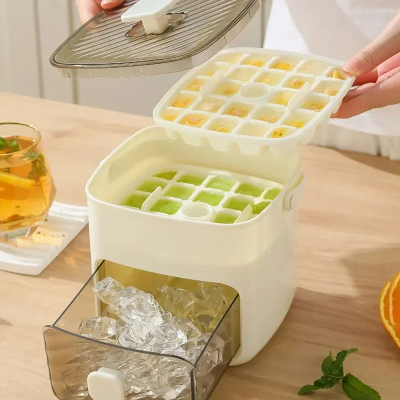 Modern Ice Cube Mold | One-Touch Release System White