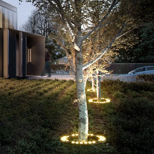 Modern Tree Ring Light | LED Garden Spotlight System Small