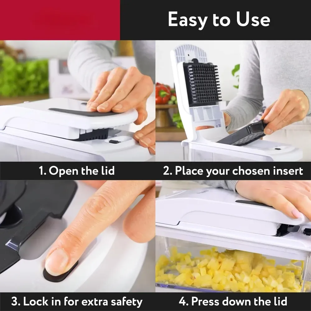 Multi-Function Vegetable Chopper | 6--1 Food Prep System