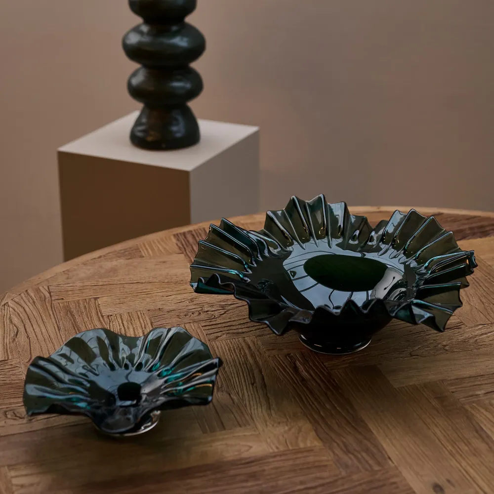 Multifunktionel Flower fad I Brun