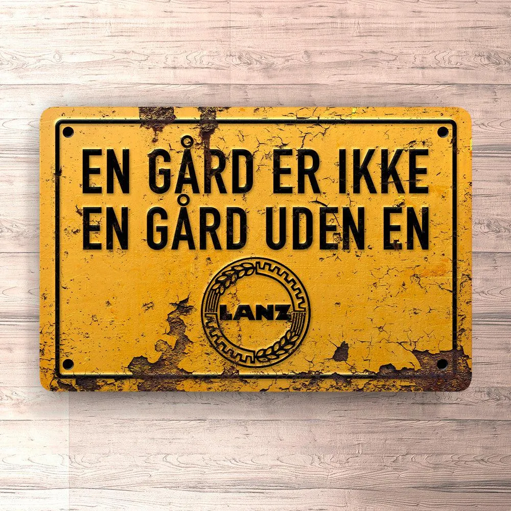 Multifunktionel Lanz En Gård Er Ikke En Gård Uden En Lanz Skilte, Musemåtte, Dørmåtte