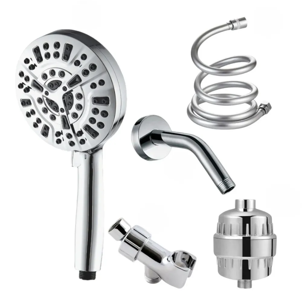 Multi-Mode Shower Head | 10-Setting Water Filter System Chrome