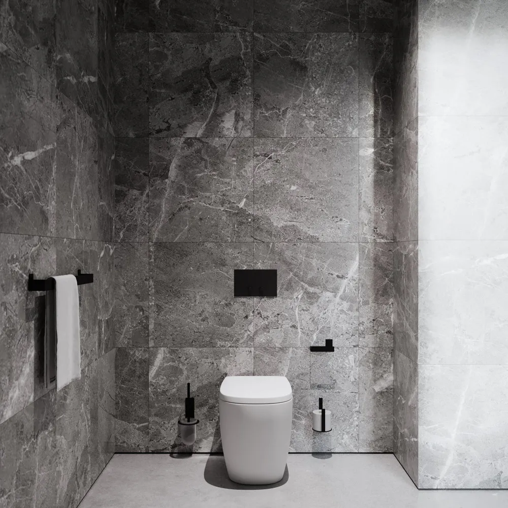 Multi-Purpose Ekstra toiletrulleholder Sort