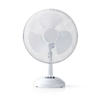 Nedis FNTB10CWT30 Bordventilator - 30 cm i diameter - 3 hastigheder med Drejefunktion - Ivory