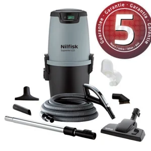 Nilfisk Alt-i-1 LCD Wireless+ Centralstøvsuger 500m2.