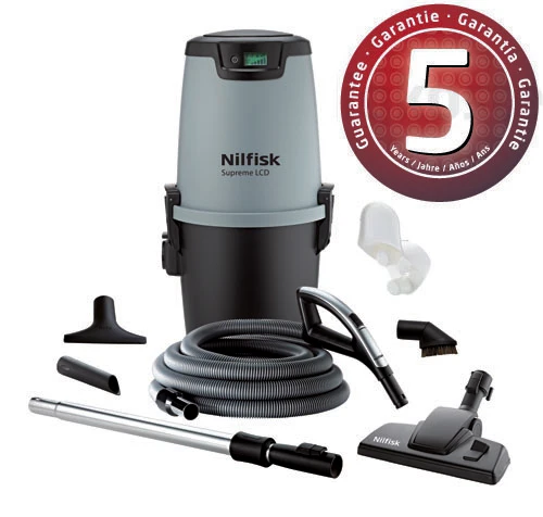 Nilfisk Alt-i-1 LCD Wireless+ Centralstøvsuger 500m2.