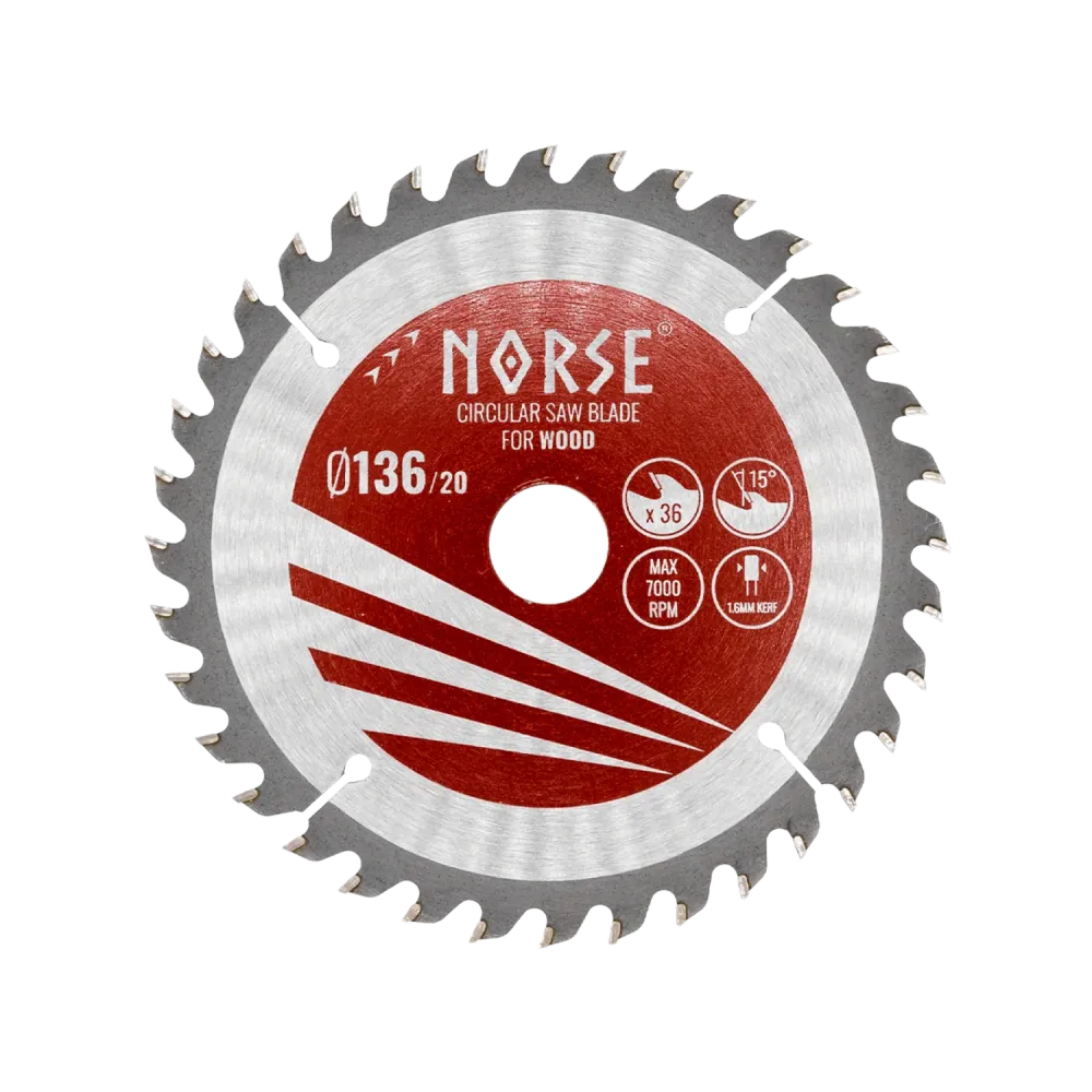 NORSE Rundsavsklinge Carpenter 136×1,5×20mm Z36