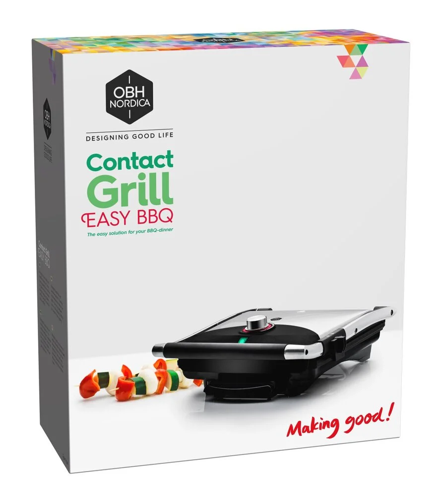OBH Nordica Easy Grill Brushed Nickel