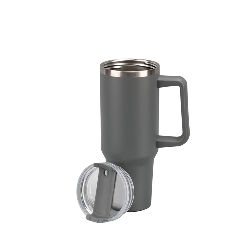 Olsen Home termokop med sugerør grå 1200 ml Storage Case
