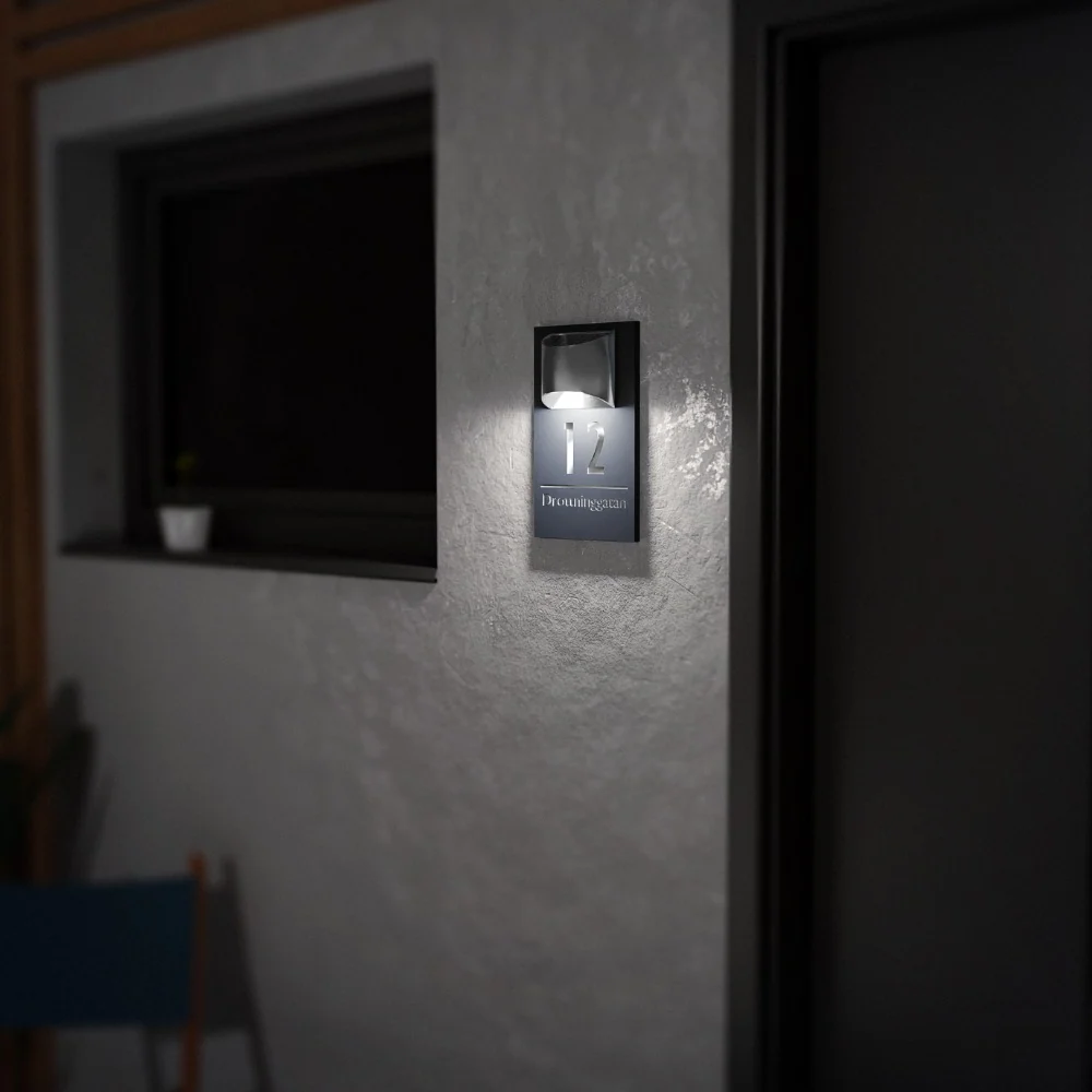 Personlig Solar-energy Husnummer Vibration Reduction