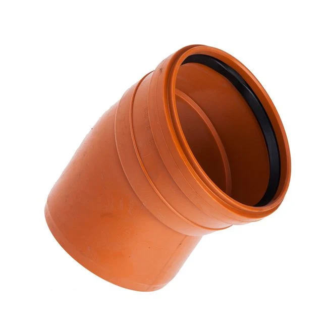 Pipelife afløbsbøjning 30° 160 mm tangerine