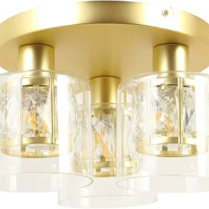 Plafond Elmo 3 x E14 mat‑guld